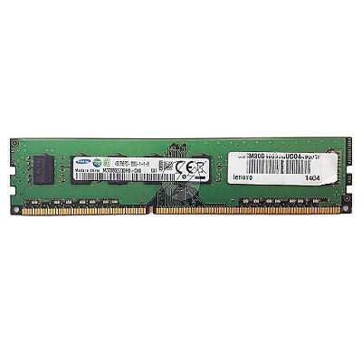 Memória RAM Samsung M378B5273DH0-CK0: DDR3, 4GB, 2Rx8, 1600U, UDIMM