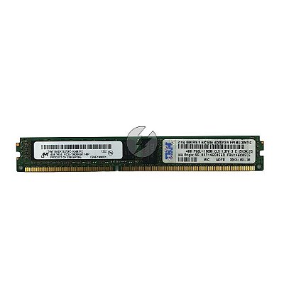 Memória RAM Micron MT18KDF51272PZ-1G4M1 435313 46C0575: DDR3L, 4GB, 1Rx4, 1333MHz, 10600R, RDIMM, VLP