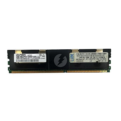 Memória RAM Elpida EBE41FE4ABHD-6E-E 43X5026 41Y2845: DDR2, 4GB, 2Rx4, 667MHz, 5300F, FBDIMM
