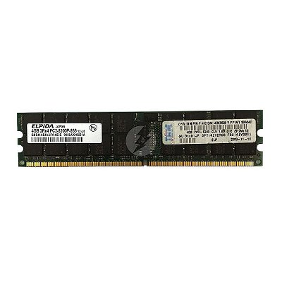 Memória RAM Elpida EBE41AE4ACFA-6E-E 41Y2851: DDR2, 4GB, 2Rx4, 667P, RDIMM