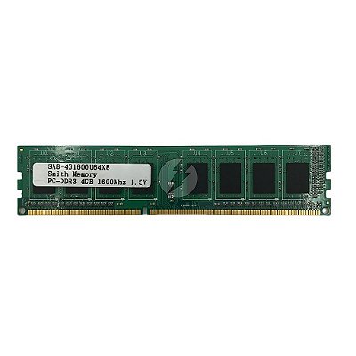 Memória RAM Smith SA8-4G1600U64X8: DDR3, 4GB, Rx, 1600, UDIMM