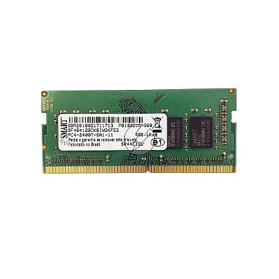 Memória RAM SMART SF464126CK8IWGKFEG S044E1GL: DDR4, 4GB, 1Rx8, 2400T, SODIMM