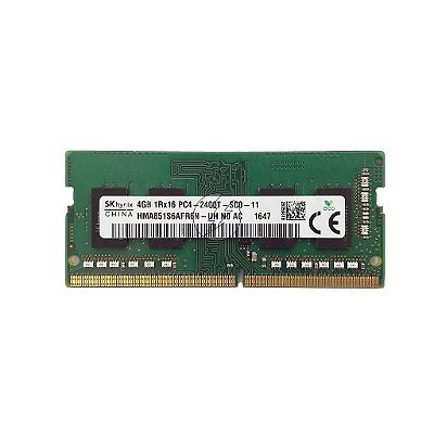 Memória RAM SK hynix HMA851S6AFR6N-UH: DDR4, 4GB, 1Rx16, 2400T, SODIMM