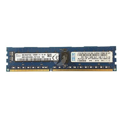 Memória RAM SK hynix HMT41GR7AFR8A-PB 47J0224 00D5046: DDR3L, 8GB, 2Rx8, 1600R, RDIMM