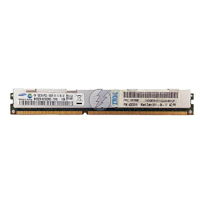 Memória RAM Samsung M392B1K70CM0-YH9 43X5318 16C0580: DDR3L, 8GB, 2Rx4, 1333R, RDIMM, VLP