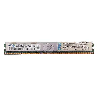 Memória RAM Samsung M392B1K70CM0-CH9 43X5058 46C7455: DDR3, 8GB, 2Rx4, 1333R, RDIMM, VLP