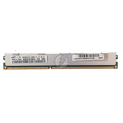 Memória RAM Samsung M392B1K70BM1-CF8 43X5294: DDR3, 8GB, 2Rx4, 1066R, RDIMM, VLP