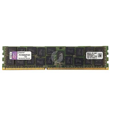 Memória RAM Kingston ZY472D3D413C9 9965516-001.B00LF Chip Hynix: DDR3, 8GB, Rx, 1333, RDIMM