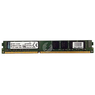 Memória RAM Kingston KVR1333D3N9/8G Chip Samsung: DDR3, 8GB, 2Rx8, 1333MHz, 10600, UDIMM, VLP