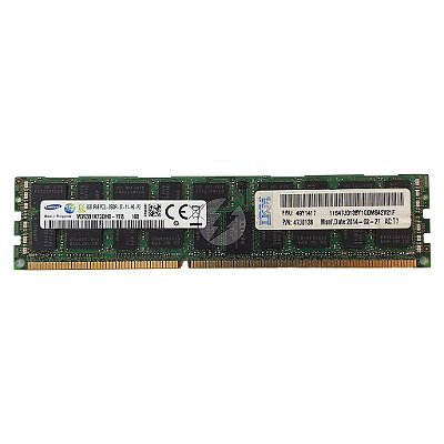 Memória RAM Samsung M393B1K73DH0-YF8 47J0138 49Y1417: DDR3L, 8GB, 4Rx8, 1066R, RDIMM