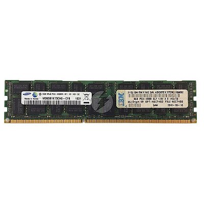 Memória RAM Samsung M393B1K73CH0-CF8 43X5070 46C7488: DDR3, 8GB, 4Rx8, 1066R, RDIMM