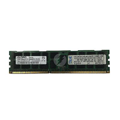 Memória RAM Elpida EBJ81RF4BCFA-DJ-F 49Y1446: DDR3, 8GB, 2Rx4, 1333R, RDIMM