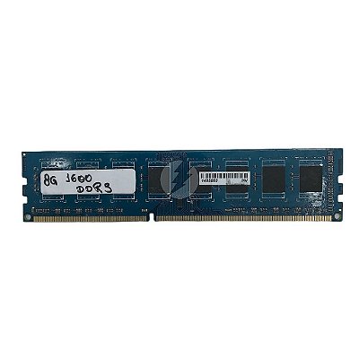 Memória RAM genérica: DDR3, 8GB, Rx, 1600MHz, 12800, UDIMM