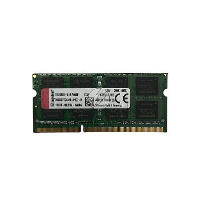 Memória RAM Kingston KVR16LS11/8 Chip Kingston: DDR3L, 8GB, 2Rx8, 1600, SODIMM