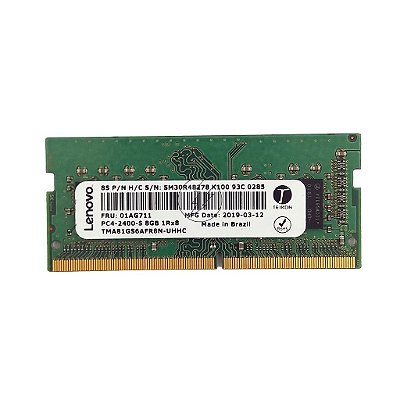 Memória RAM Teikon Lenovo TMA81GS6AFR8N-UHHC 01AG711 SM30R48278: DDR4, 8GB, 1Rx8, 2400, SODIMM