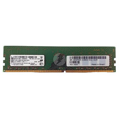 Memória RAM SMART SF4641G8CK8I6GKSEG U084E1GL 06WMDN: DDR4, 8GB, 2Rx8, 2400T, UDIMM
