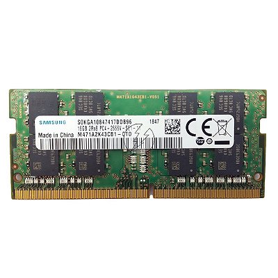 Memória RAM Samsung M471A2K43CB1-CTD 01AG838: DDR4, 16GB, 2Rx8, 2666V, SODIMM