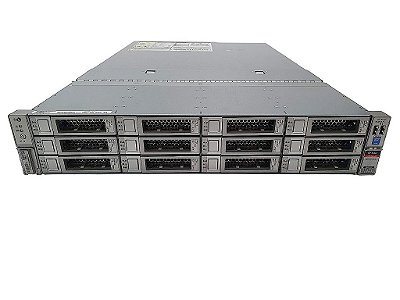 Servidor Oracle Sun X5-2L: 2x Xeon 12 Core, 128GB, 2x HD SAS 300GB + 4x SSD NVMe 1,6TB + 12x HD SAS 8TB