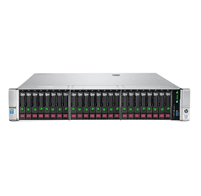 Servidor HP DL380 G9 26B: 2 Xeon 12 Core, Ram 64GB, 2x HD SAS 300GB, SFP+ 10Gb