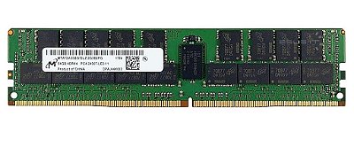 Memória RAM Micron DDR4, 64GB LRDIMM: MTA72ASS8G72LZ-2G3B2 809085-091 para Servidores