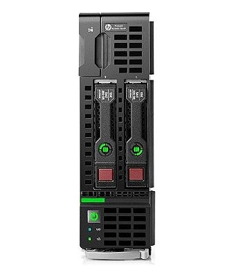 Lâmina de Servidor Proliant BL460c G9: 2 Xeon 10 Core, Ram 128GB, 2x Sas 300GB