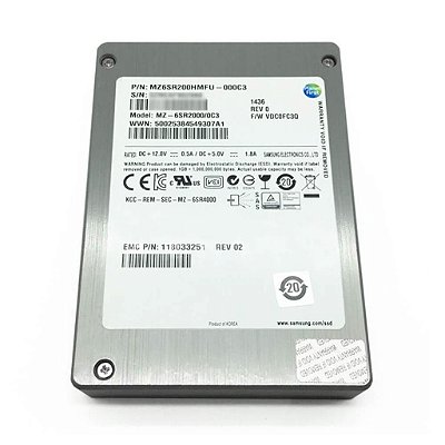 SSD SAS SAMSUNG 2.5" in 400GB SAS 6Gb/s