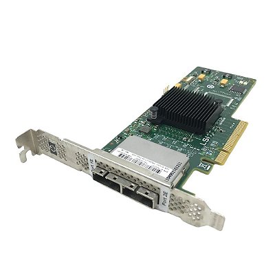 Placa Controladora HBA LSI SAS9200-8E-HP H3-25214-00C: 6 Gbps, Perfil Alto