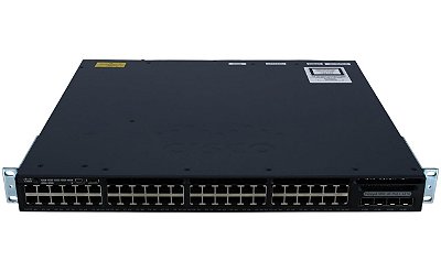 Switch Cisco WS-C3650-48PS 3650 48 Portas PoE+ 4 Sfp L3