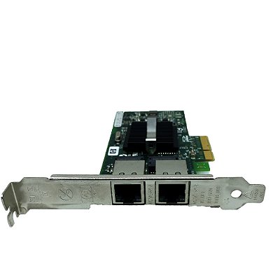 Placa Rede HP NC360T HSTNS-BN16: 2x RJ45 10/100/1000 P. Alto
