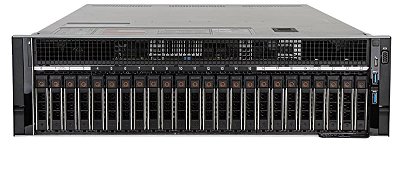 Servidor Dell R940 4U 24B de 2,5": 4 Xeon Gold 5122, Ram de 1.024Gb, 2x SSD SAS 800Gb, SFP+ 10Gb