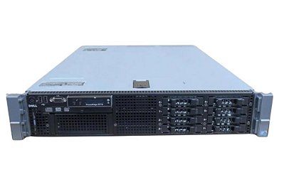 Servidor Dell R710 c/ 8 Baias 2,5": 2 Xeon Six Core L5640, 64Gb, 2x SAS 300Gb