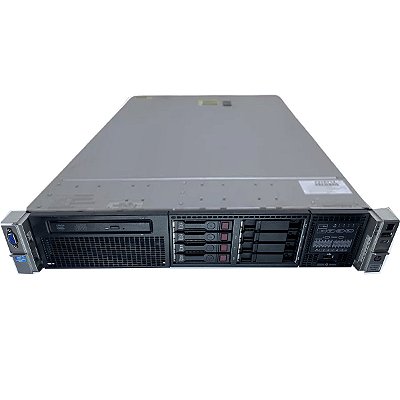 Servidor HP DL380 G8 c/ 8B de 2,5": 2 Xeon E5-2650 8 Core, Ram 64Gb, 2x Sas 600Gb, SFP+ 10Gb
