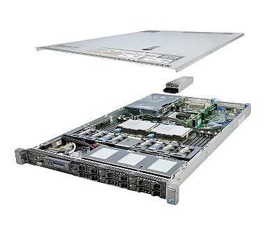 Servidor Dell R610: 2 Xeon OctaCore, Ram 128GB, 2x SSD 512GB