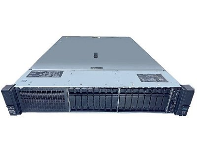 Servidor HP DL380 G10 c/ 16 Baias de 2,5”: 2 Xeon Gold 6138 20 Core, Ram 256GB, 2x SSD 400Gb SAS + 2x Nvme 2TB + 2x HD 3TB SATA, SFP+ 10Gb
