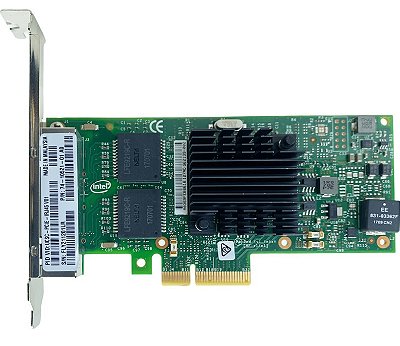 Placa De Rede 4 Portas Giga PCIe I350-T4 Intel 74-10521-01