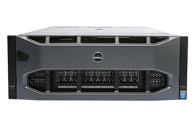 Servidor Dell R920 c/ 4 Baias 2,5": 4 Xeon e7-4830, Ram 128Gb, 2x SAS 600Gb, Trilho