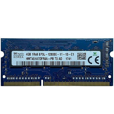 MEMORIA Notebook 4GB DDR3L-12800E SODIMM HMT451A7DFR8A-PB