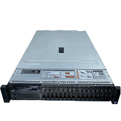 Servidor Dell R730 c/ 8 Baias 2,5": 2 Xeon E5-2673 V3, Ram 64Gb, 2x SAS 900Gb, Trilho