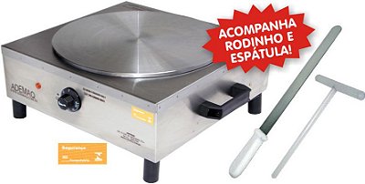 Máquina de Crepe Francês - Panquequeira Elétrica