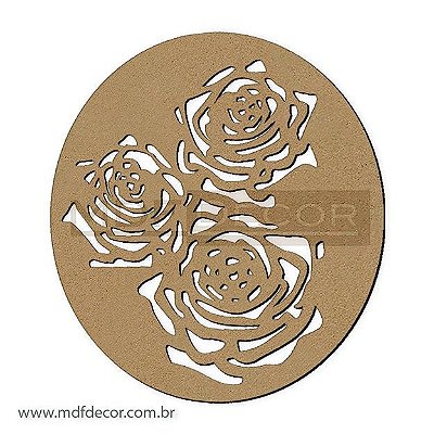 Mand-017 - Mandala Três Rosas