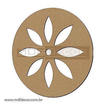 Mand-022 - Mandala Mdf Simple Flower