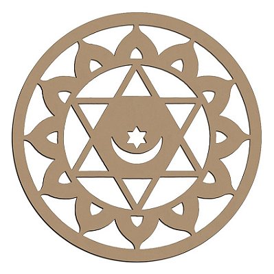 Mandala de Mdf Islamica - Mand-058