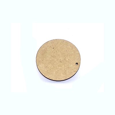 Bolacha De Mdf Com Furo - 3 Cm