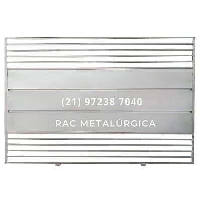 Portão de Correr Frisado Grade Sem Social