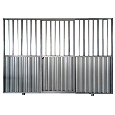 Portão de Correr Metade Grade Com Social Acoplado