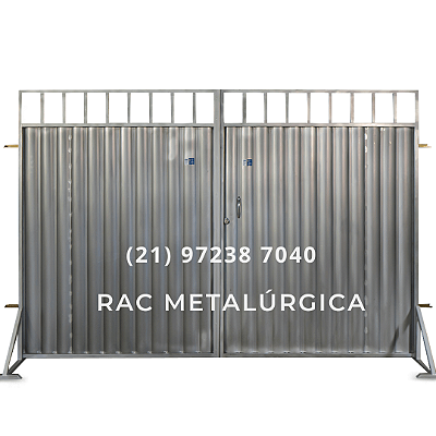 Portão Garagem em Aço Galvanizado Grade