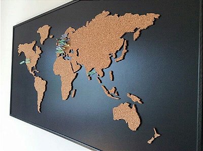 Mural Mapa Mundi Cortiça 5mm
