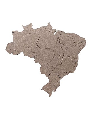 Pacote Mural de cortiça mapa do brasil