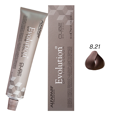 ALFAPARF EVOLUTION 8.21-LOURO CLARO IRISÉ CINZA- 60 ML