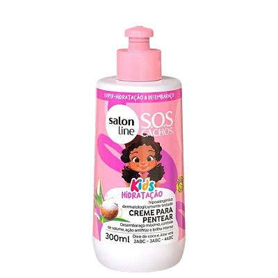 SALON LINE- S.O.S CACHOS KIDS CREME PARA PENTEAR- 300 ML